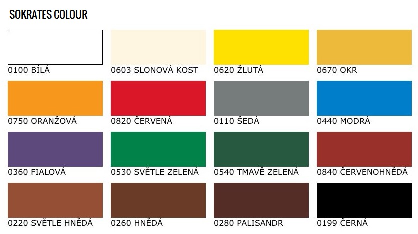 SOKRATES colour vzorník